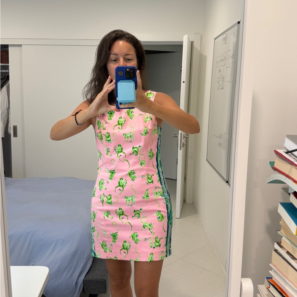 Lilly Pulitzer Pink One Shoulder Sheath Dress